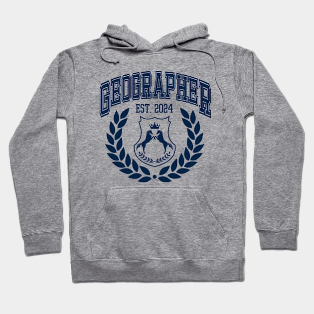 Geography Graduation College, Geographer Grad 2024 Hoodie by WaBastian